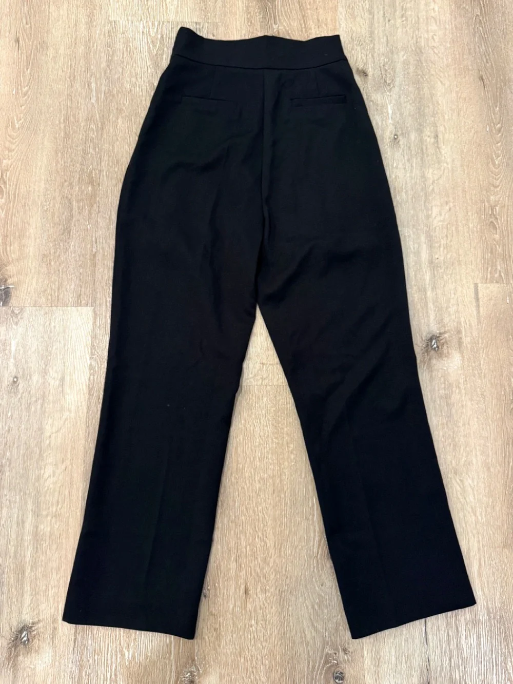 JLux Label Black High-Waist Pleated Dress Pants